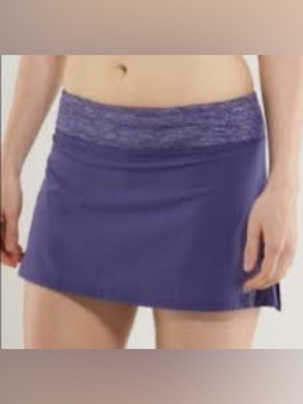 Lululemon Run Speed Skirt Skort 2 Royalty Purple Pleated Tennis Running Golf
